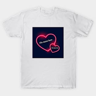 write name heart T-Shirt